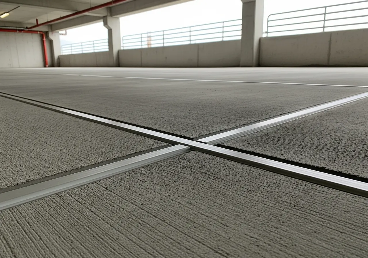 Illustrative example of an expansion joint sealant system in a concrete floor