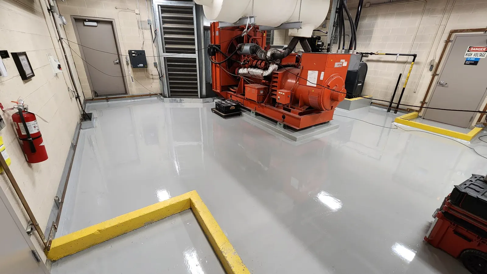 Mechanical Room Floor Coating &mdash; Unity St. Michael's